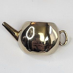 *4/$20* Tea pot brooch silver tone